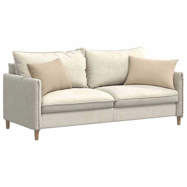 vidaXL Sofa Kussens 2 stuks Crème 60 x 40 cm Stof