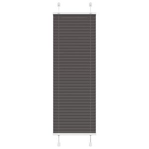 vidaXL Plissé rolgordijn 40x100 cm stofbreedte 39,4 cm polyester zwart
