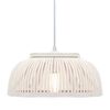 vidaXL Hanglamp halfrond 40 W E27 30x12 cm bamboe