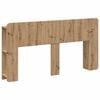 vidaXL Hoofdeinde kas Artisanaal eiken 160 cm Bewerkt hout