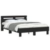 vidaXL Bedframe met hoofdeinde bruin eikenkleur 120x190 cm