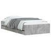 vidaXL Bedframe met opslag met lade Grijs Sonoma Bewerkt hout