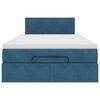 vidaXL Ottoman bed met matras 120x200cm fluweel donkerblauw