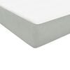vidaXL Boxspring met matras fluweel lichtgrijs 140x210 cm