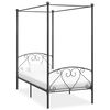 vidaXL Hemelbedframe metaal grijs 120x200 cm