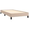 vidaXL Bedframe kunstleer cappuccinokleurig 100x200 cm