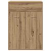 vidaXL Schoenenkast 60x35x84 cm bewerkt hout artisanaal eikenkleur