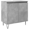 vidaXL Badkamerkast 58x33x60 cm bewerkt hout betongrijs