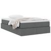 vidaXL Opbergbed met matras Donkergrijs 120 x 200 cm Polyester