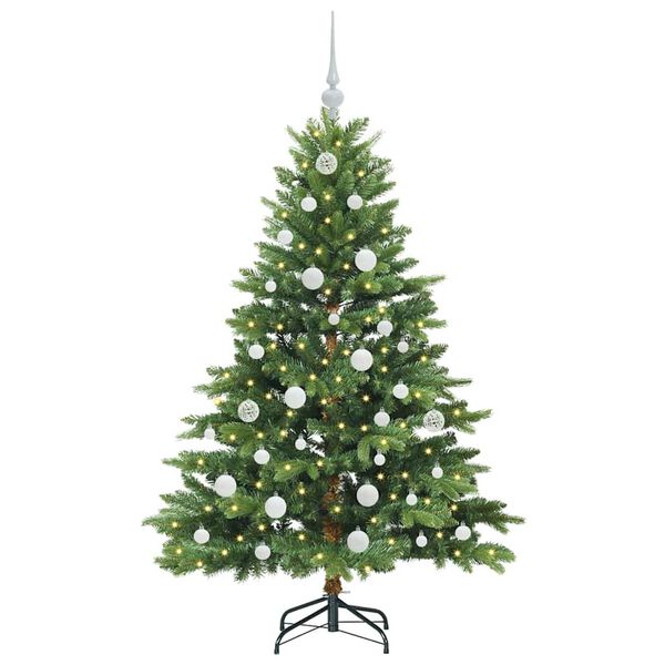 vidaXL Kunstkerstboom met 150 LED met standaard Groen 150 cm PE en PVC