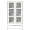 vidaXL Hoge kast 68x39x123 cm staal wit