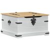 vidaXL storage box met plank Wit 78 x 78 x 45 cm Massief grenenhout