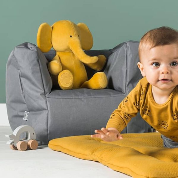 Jollein Zitzak stoelvorm stormgrijs