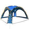 vidaXL Partytent met LED en 4 zijwanden 3,6x3,6x2,3 m blauw