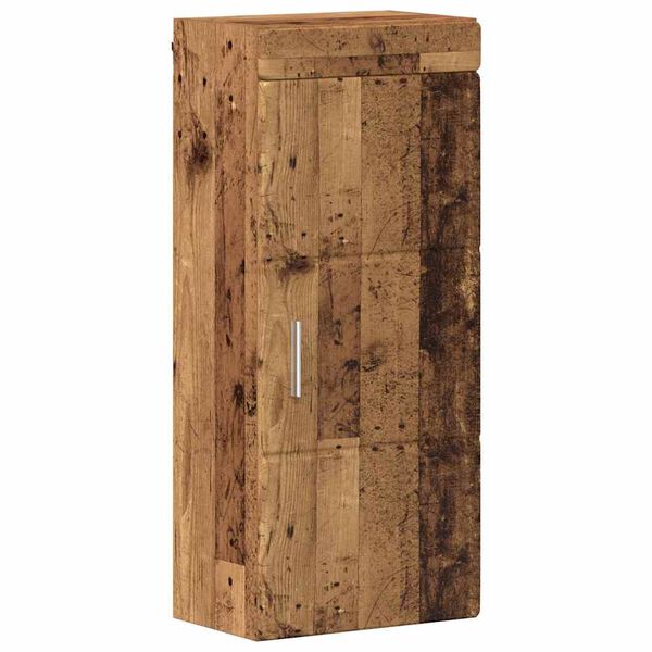 vidaXL Badkamer wandkast TULUM Oudhout 37 x 24,5 x 86 cm Bewerkt hout