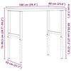 vidaXL Werkbank rechthoekig 100x60x(73-99,5) cm massief acaciahout