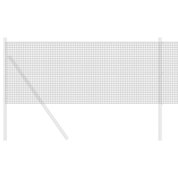 vidaXL Gelaste draadhek Grijs 0.6 x 50 m Staal