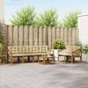 vidaXL Buiten bankenset met kussen 7 pcs Natuurlijk en Beige