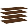 vidaXL Wandschappen 4 st 100x50x1,5 cm bewerkt hout bruin eikenkleur
