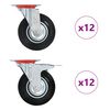 vidaXL 24 st Zwenkwielen 125 mm