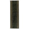vidaXL Tapijtloper FLORNES Geweven Groen Diamanten 67 x 150 cm PP 7 mm