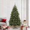 vidaXL Kunstkerstboom met 300 LED Groen 210 cm PVC en Metaal