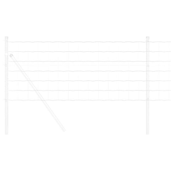 vidaXL Euro Hek Zilver 0.4 x 50 m Warmverzinkt ijzer