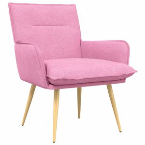 vidaXL Fauteuil Roze Stof