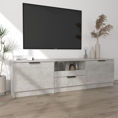 vidaXL Tv-meubel 140x35x40 cm bewerkt hout betongrijs