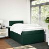 vidaXL Boxspring met matras fluweel donkergroen 120x190 cm