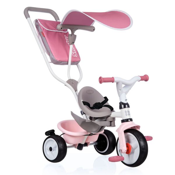 Smoby Driewieler Baby Balade Plus 3-in-1 roze