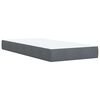 vidaXL Boxspring met matras fluweel donkergrijs 90x200 cm