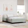 vidaXL Boxspringbed met matras Lichtgrijs 160 x 210 cm Stof