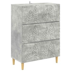 vidaXL Ladenkast Betongrijs 66 x 34,5 x 90 cm Bewerkt hout