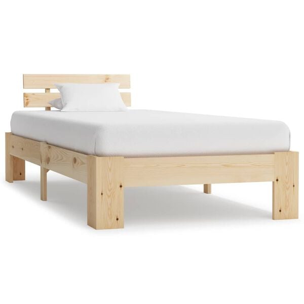 vidaXL Bedframe massief grenenhout 100x200 cm
