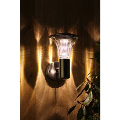 Luxform Solarwandlamp LED voor buiten Reims roestvrij staal