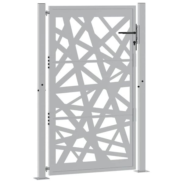 vidaXL Poort met lichtontwerp 100x150 cm weervast staal