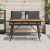 vidaXL Eettafel Bruin 110 x 55 x 62 cm Massief acaciahout