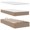 vidaXL Ottoman bed met matrassen en LED's 180x200cm kunstleer