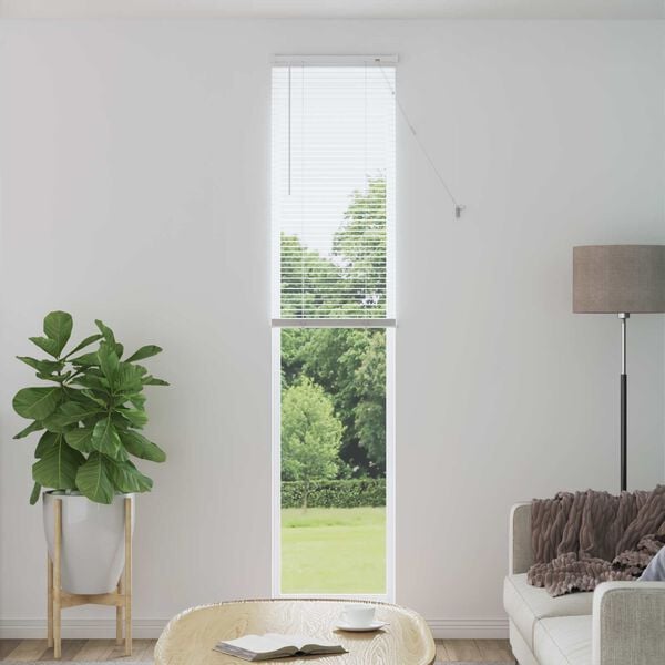 vidaXL Venetiaanse Blind Verstelbaar Wit 213 x 50 cm PVC