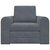 vidaXL Vouwsofa Bed Donkergrijs 98 x 71 x 83 cm Fluweel