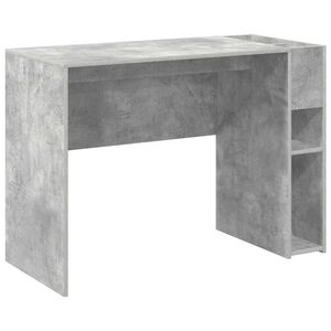 vidaXL Bureau Beton Grijs 109 x 50 x 78 cm Bewerkt hout