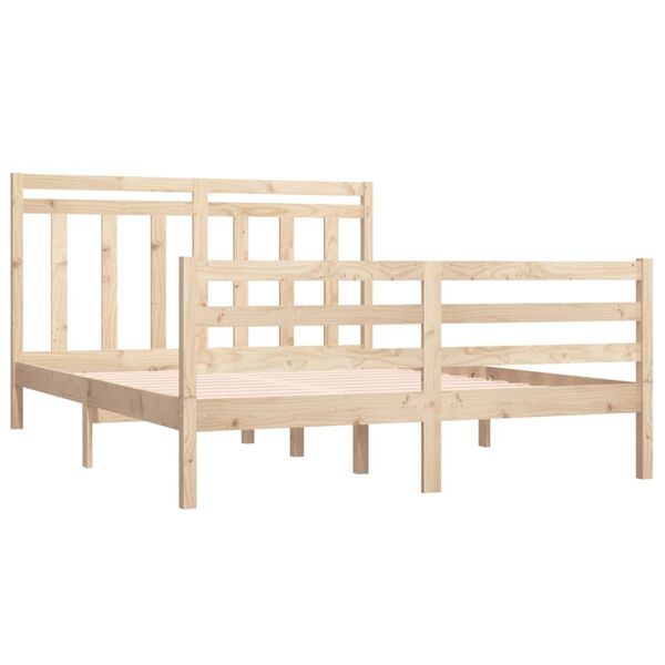 vidaXL Bedframe massief hout 150x200 cm