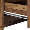 vidaXL Nachtkastje met lade Oudhout 38 x 34 x 61 cm Bewerkt hout