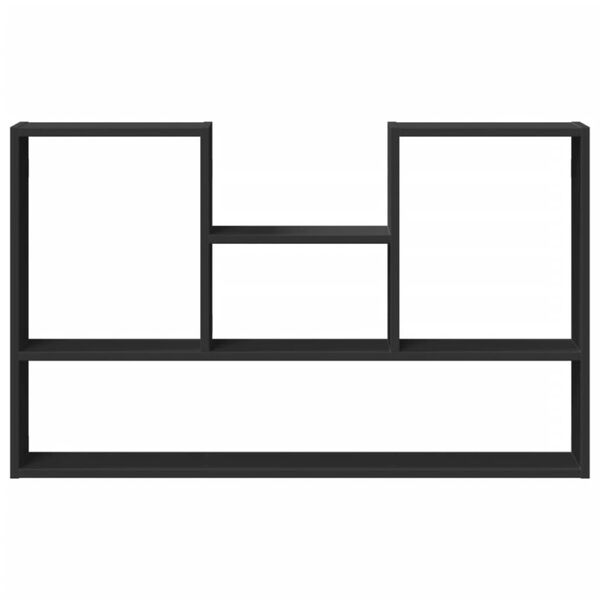 vidaXL Wandschap 99x15x60 cm bewerkt hout zwart