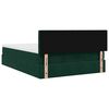 vidaXL Ottoman bed met matras en LED's 140x190cm fluweel donkergroen
