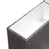 vidaXL Plantenbak verhoogd met 2 potten 90x20x40 cm poly rattan zwart