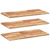 vidaXL Wandschappen 3 st zwevend olieafwerking 100x40x2 cm acaciahout