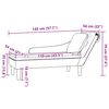 vidaXL Chaise longue met kussen en rechterarmleuning fluweel roze