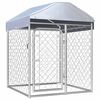 vidaXL Hondenkennel voor buiten met dak 100x100x125 cm